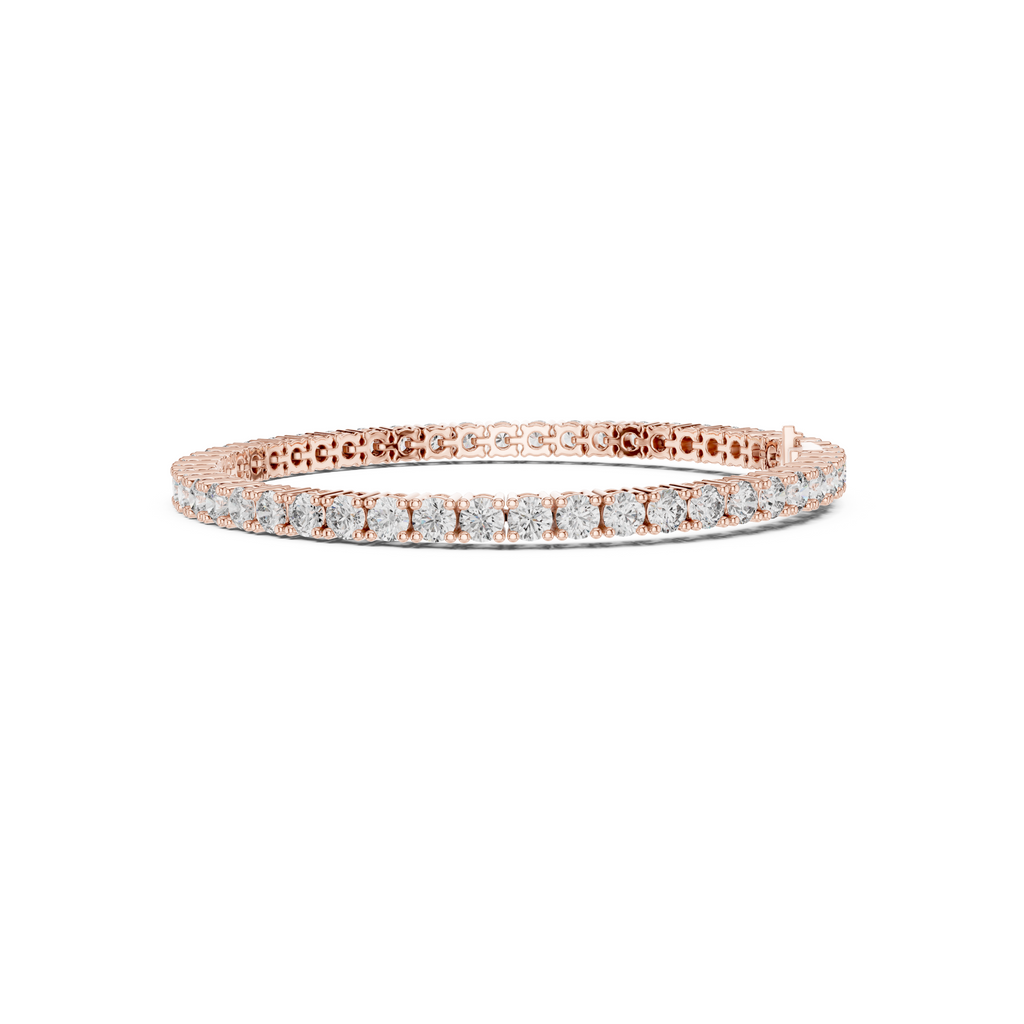 Brilliant Round Lab Grown Diamond Tennis Bracelet