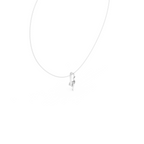 Curved Lab Grown Diamond Pandent