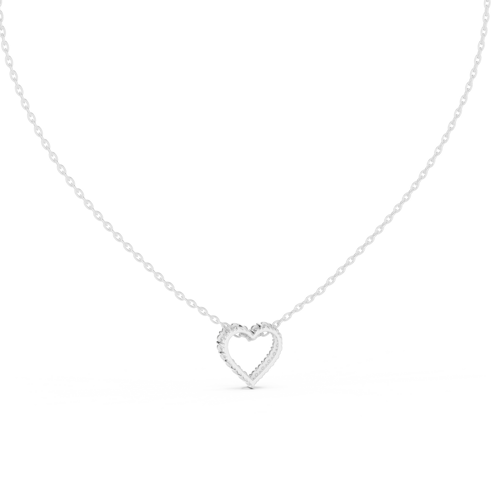 Delicate Heart Lab Grown Diamond Pendent