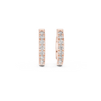 Classic Diamond Huggie Hoop Earrings