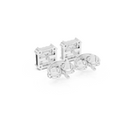 Double Halo Princess Diamond Stud Earrings
