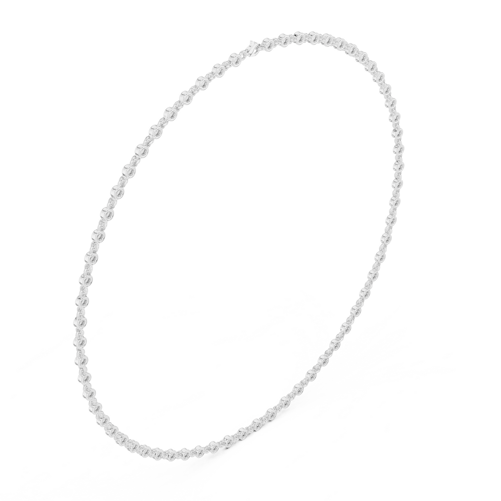 Classic Bezel Set Lab Grown Diamond Necklace