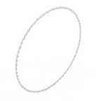 Classic Bezel Set Lab Grown Diamond Necklace