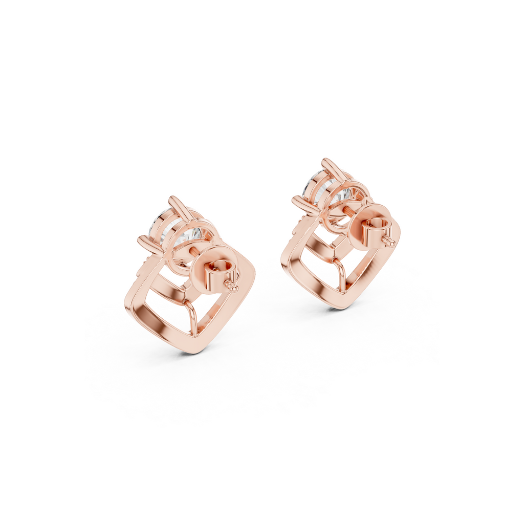Geometric Lab Grown Diamond Stud