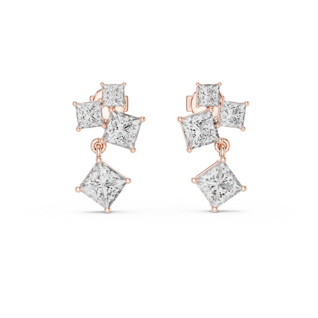 Cascade Lab Grown Diamond Drop Earring