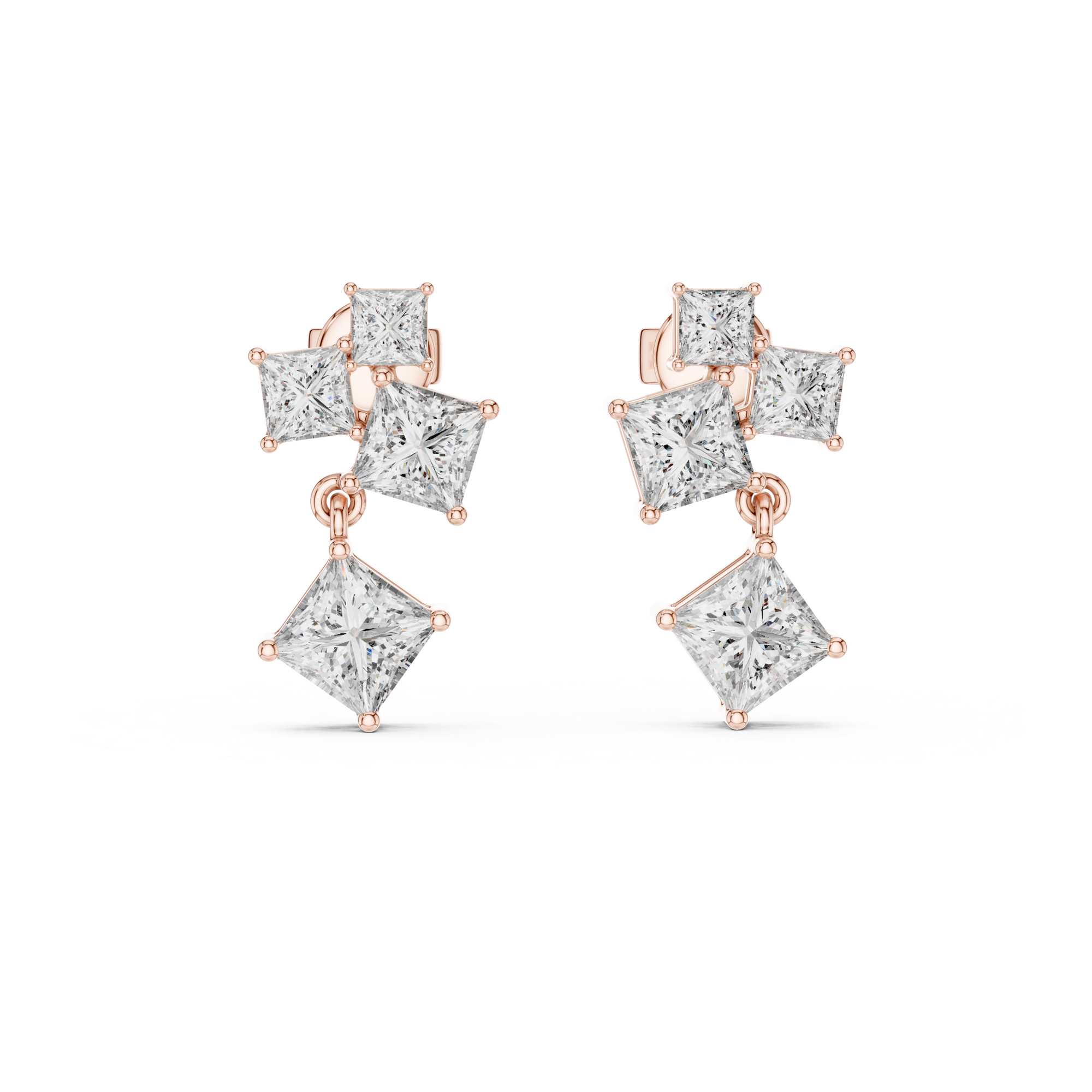 Cascade Lab Grown Diamond Drop Earring