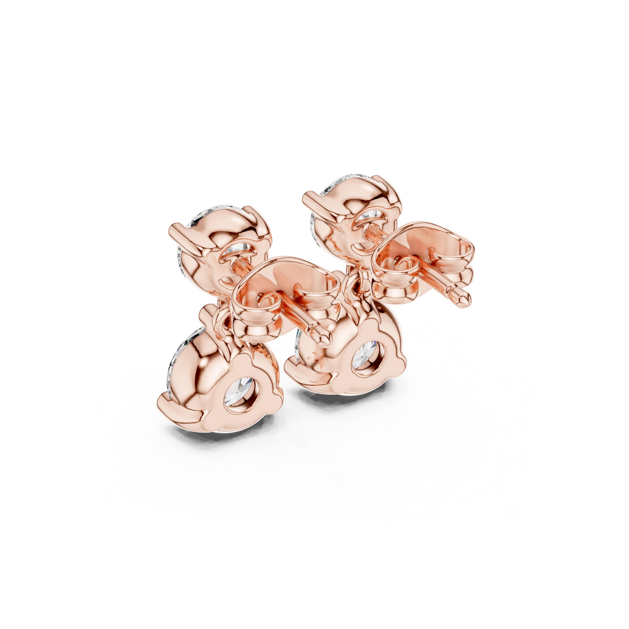 Classic Two-Stone Diamond Drop Earrings