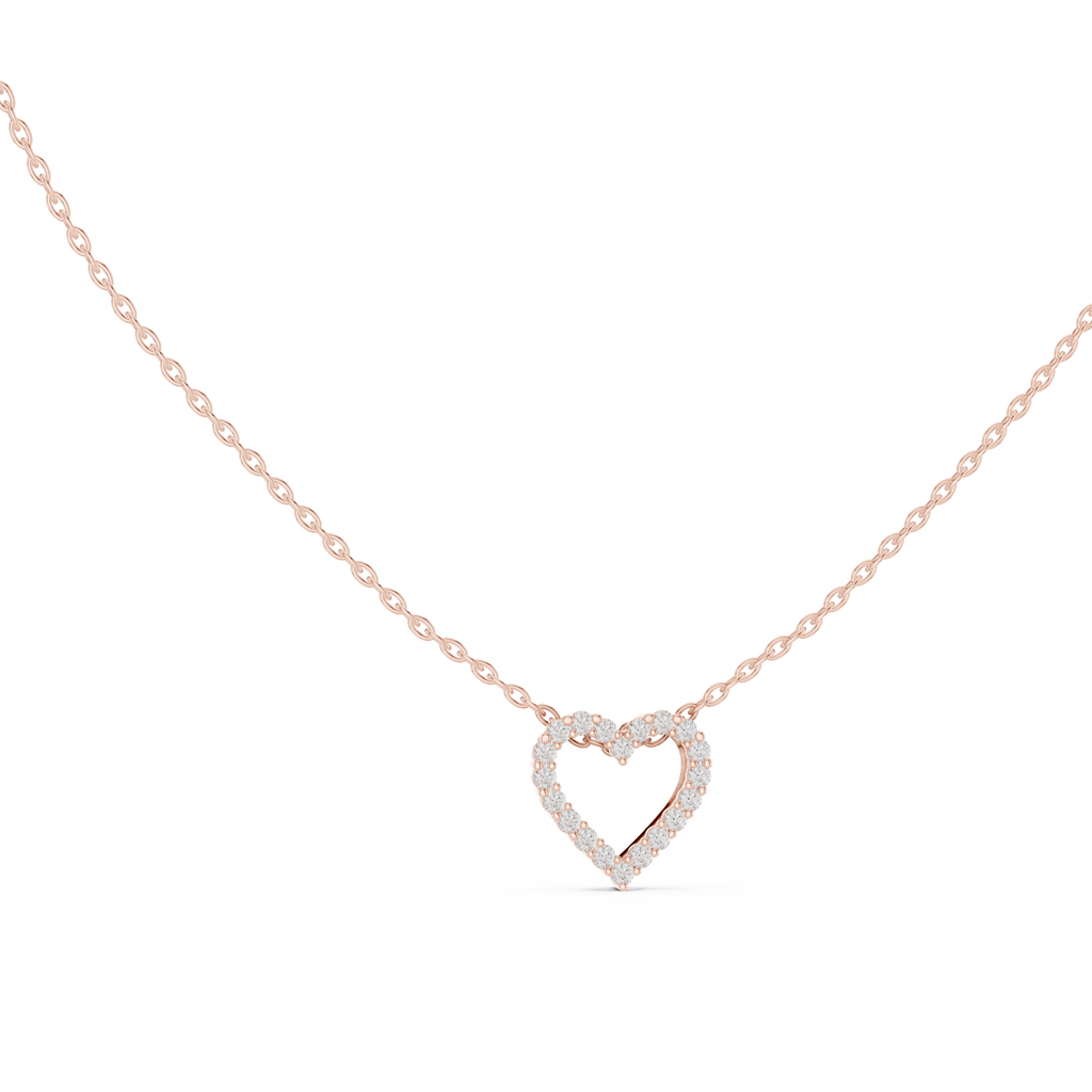 Delicate Heart Lab Grown Diamond Pendent