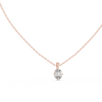 Oval Cut Solitaire Lab Grown Diamond Pendant