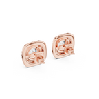 Royal Cushion Lab Grown Diamond Stud