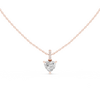 Heart Shape Solitaire Diamond Pendant