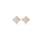 Kite-Shaped Diamond Stud Earring