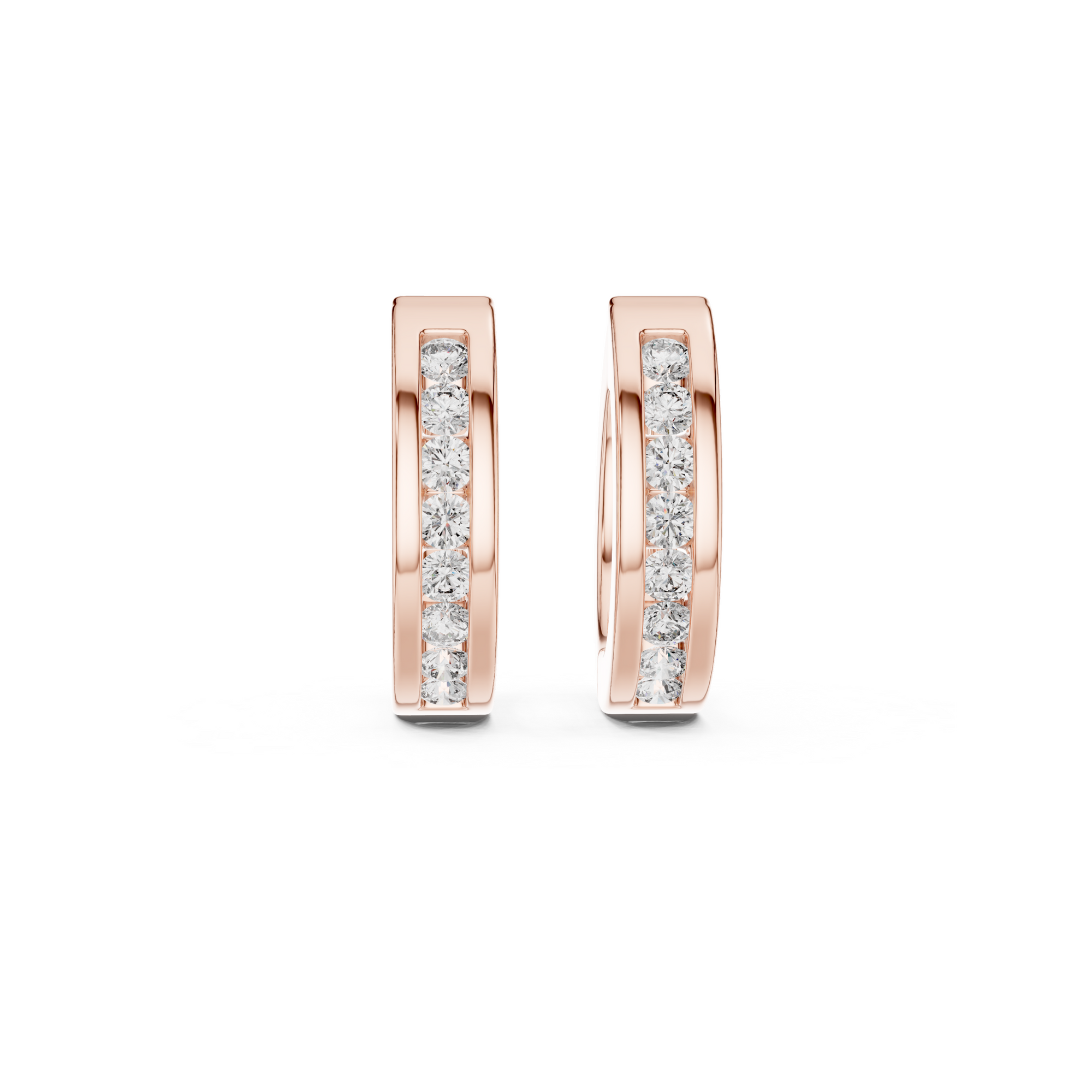 Dainty Diamond Hoop Earring