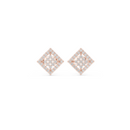 Cluster Squire Diamond Stud Earring