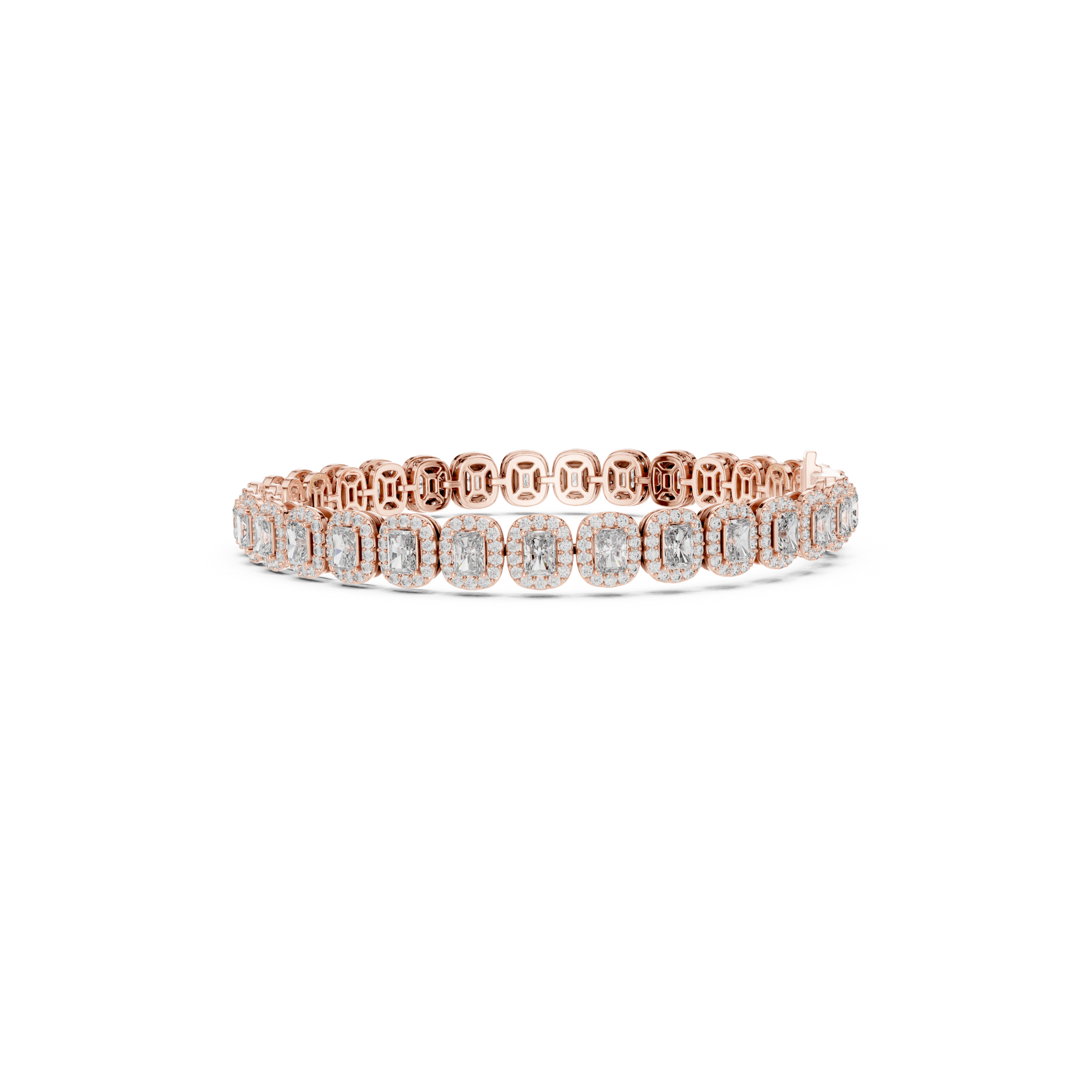 Radiant Cut Lab Grown Diamond Tennis Bracelet