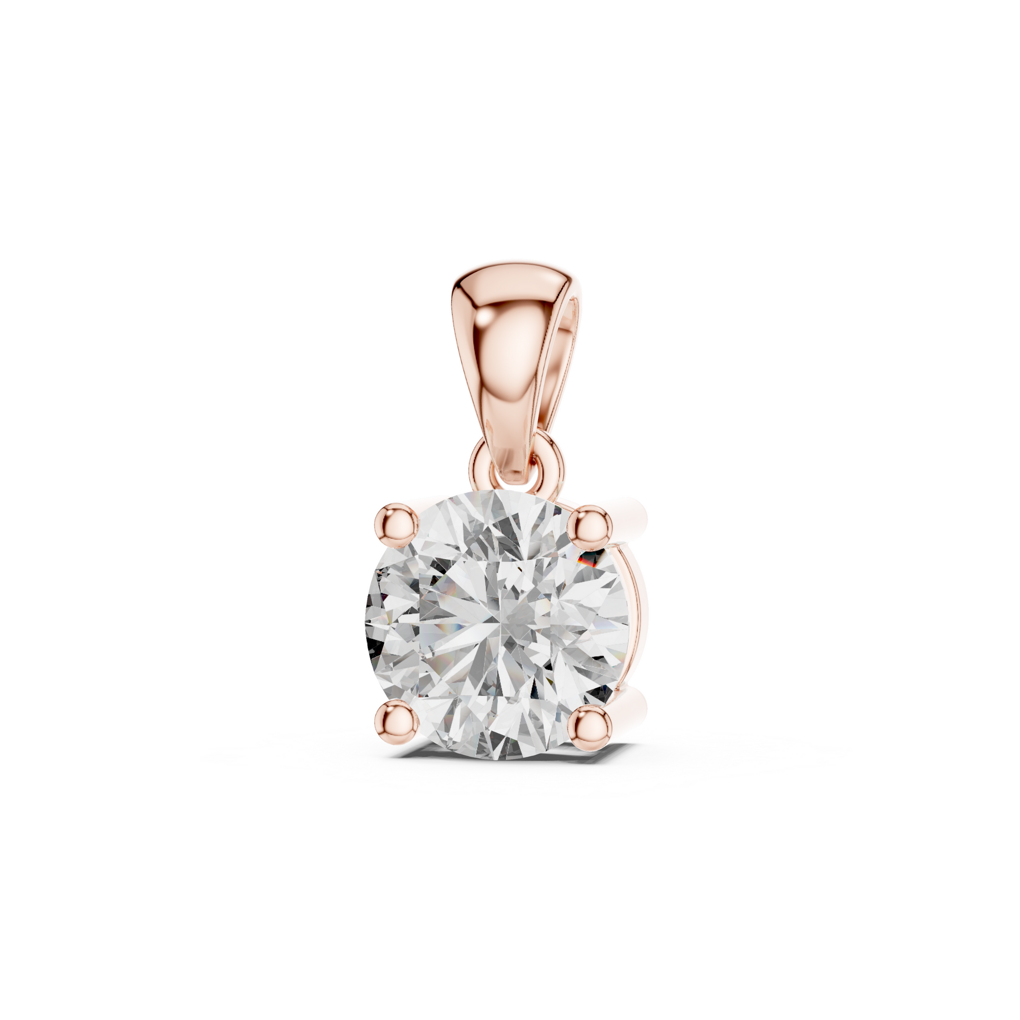 Solitaire Round Lab Grown Diamond Pendant