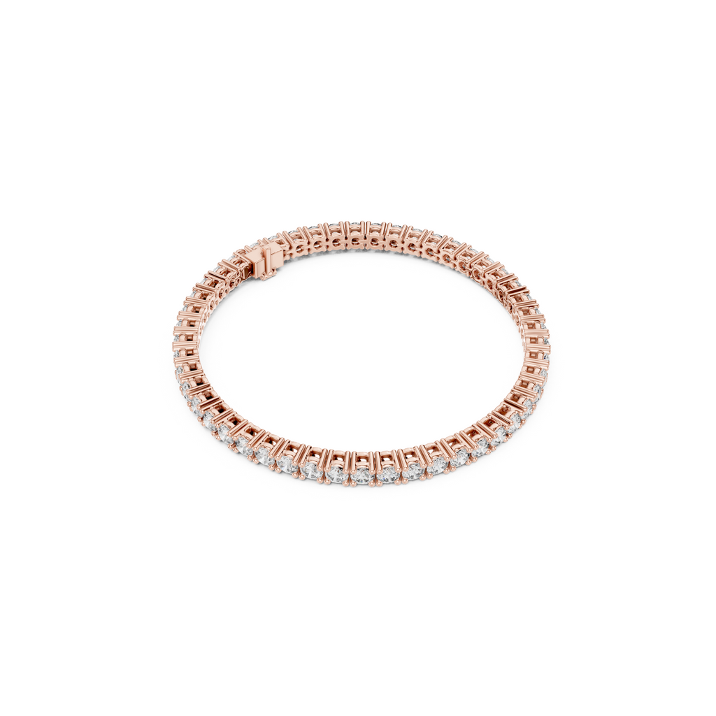 Brilliant Round Lab Grown Diamond Tennis Bracelet
