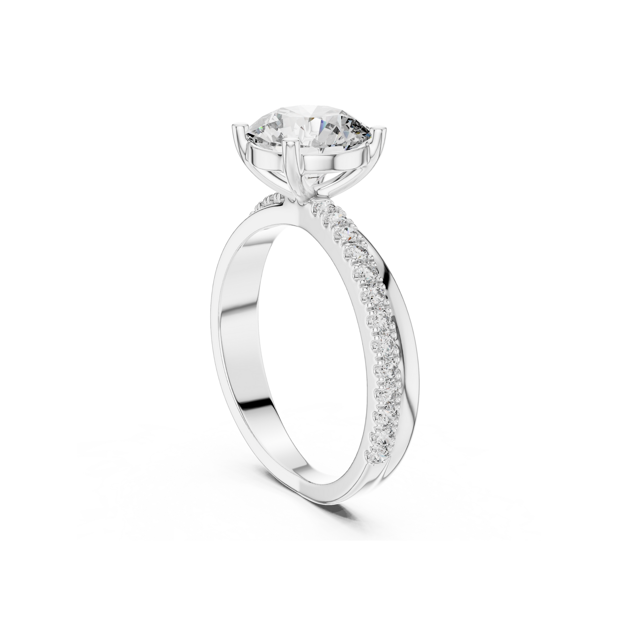 Round Cut Solitaire Ring