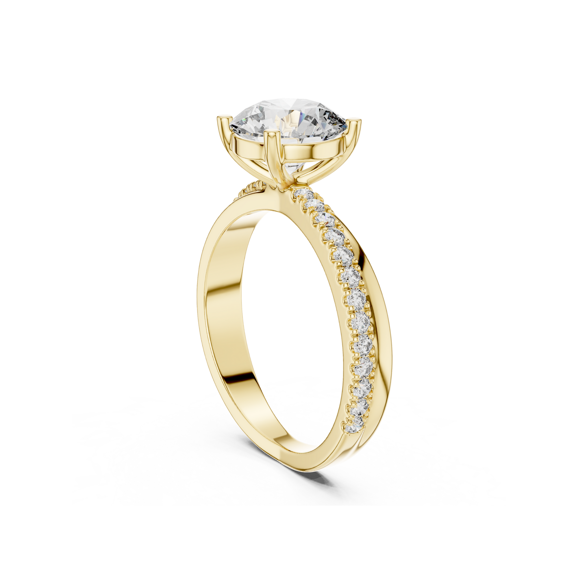 Round Cut Solitaire Ring
