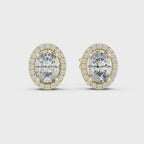 Classic Oval Cut Lab Grown Diamond Earrings