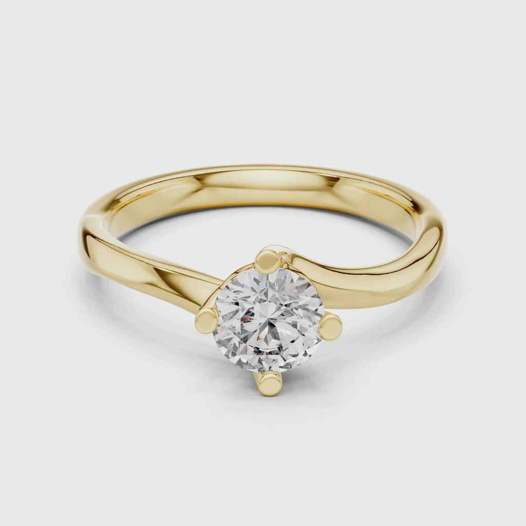 Sleek Solitaire Lab Grown Diamond Ring