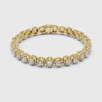 Cushion Cut Lab Grown Diamond Tennis Bracelet