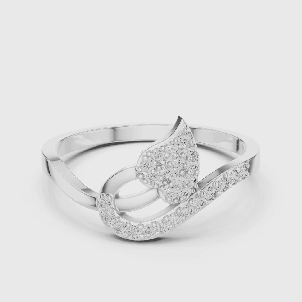 Contemporary Accent Diamond Ring