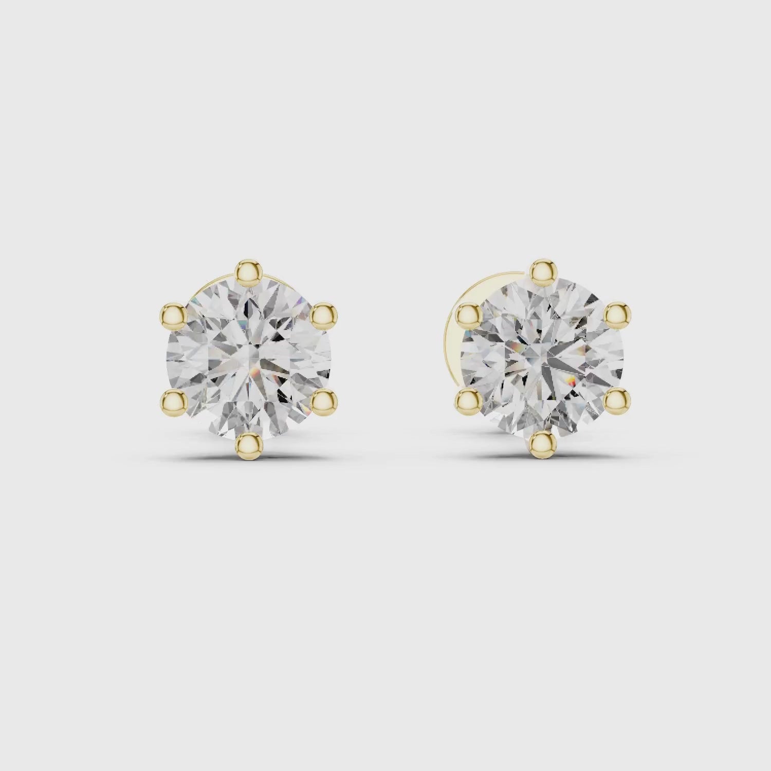 Classic Solitaire Lab Grown Diamond Stud