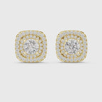 Royal Cushion Lab Grown Diamond Stud