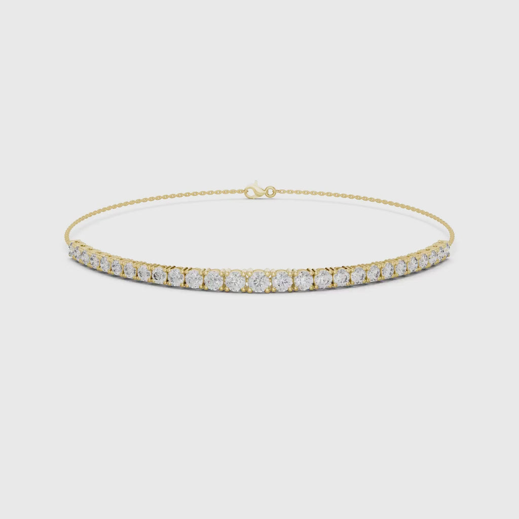 Delicate Lab Grown Diamond Chain Bracelet