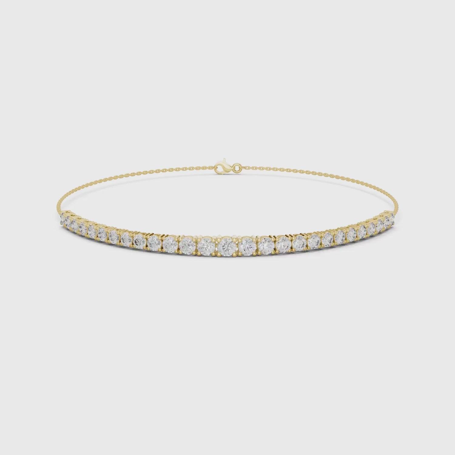 Delicate Lab Grown Diamond Chain Bracelet