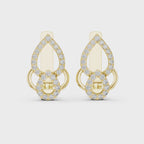 Slick Harmony Diamond Hoop Earring