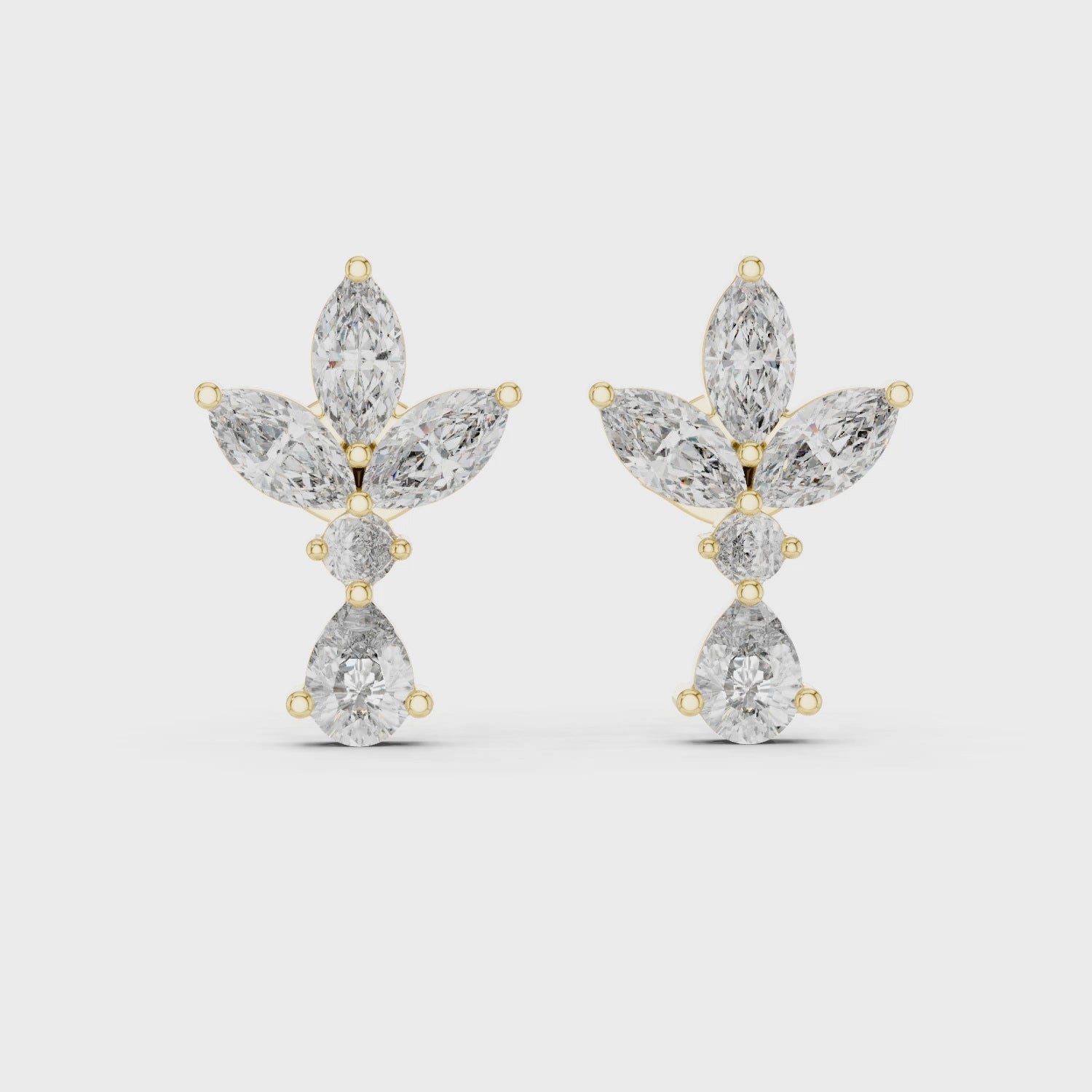 Butterfly Lab Grown Diamond Stud Earrings