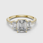 Emerald Cut Lab Grown Diamond Ring