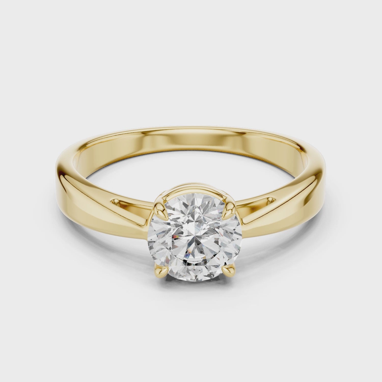 Classic Solitaire Lab Grown Diamond Ring