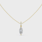 Marquise Cut Solitaire Diamond Pendant