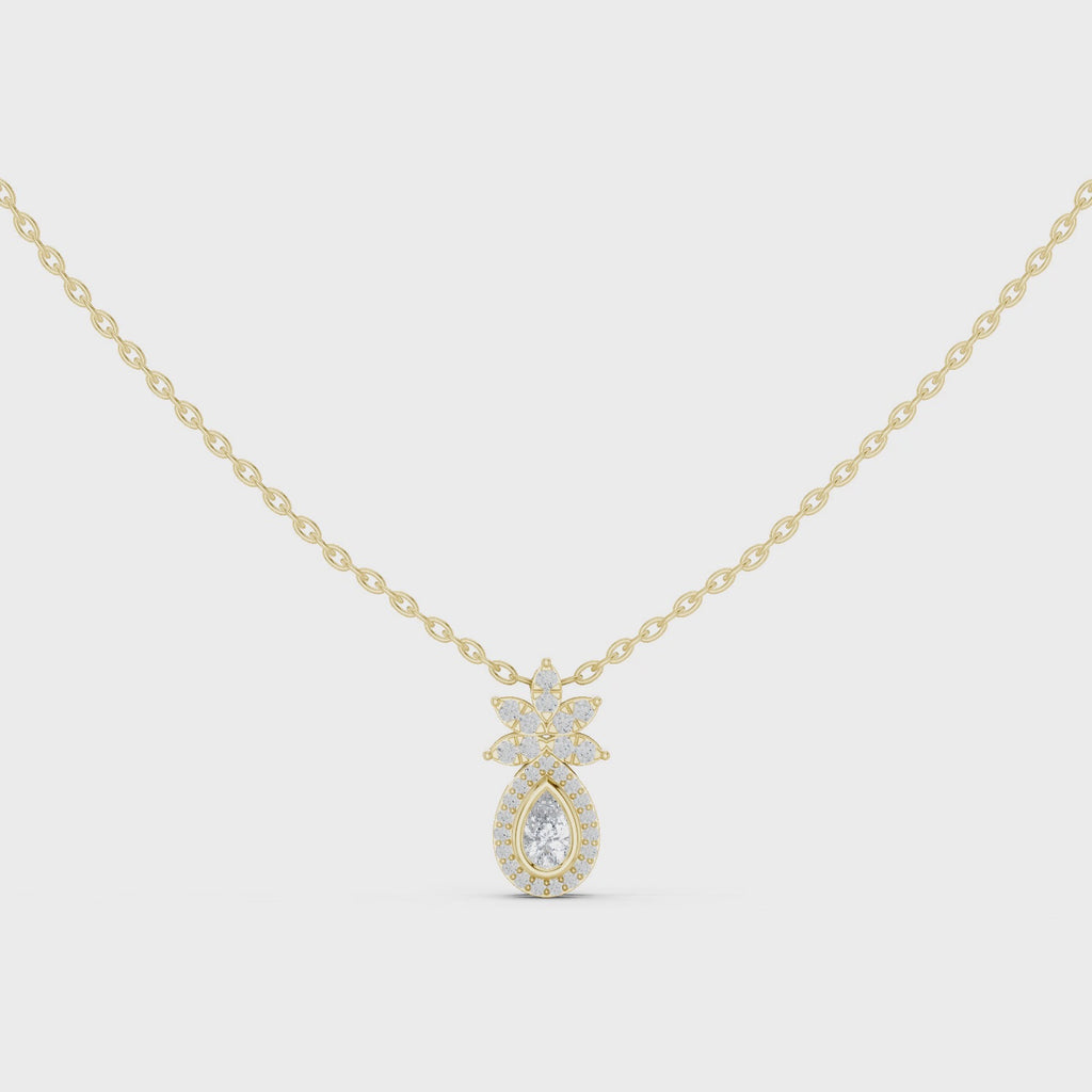 Tropical Lab Grown Diamond Pendant