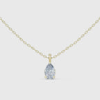 Pear Cut Solitaire Lab Grown Diamond Pendant