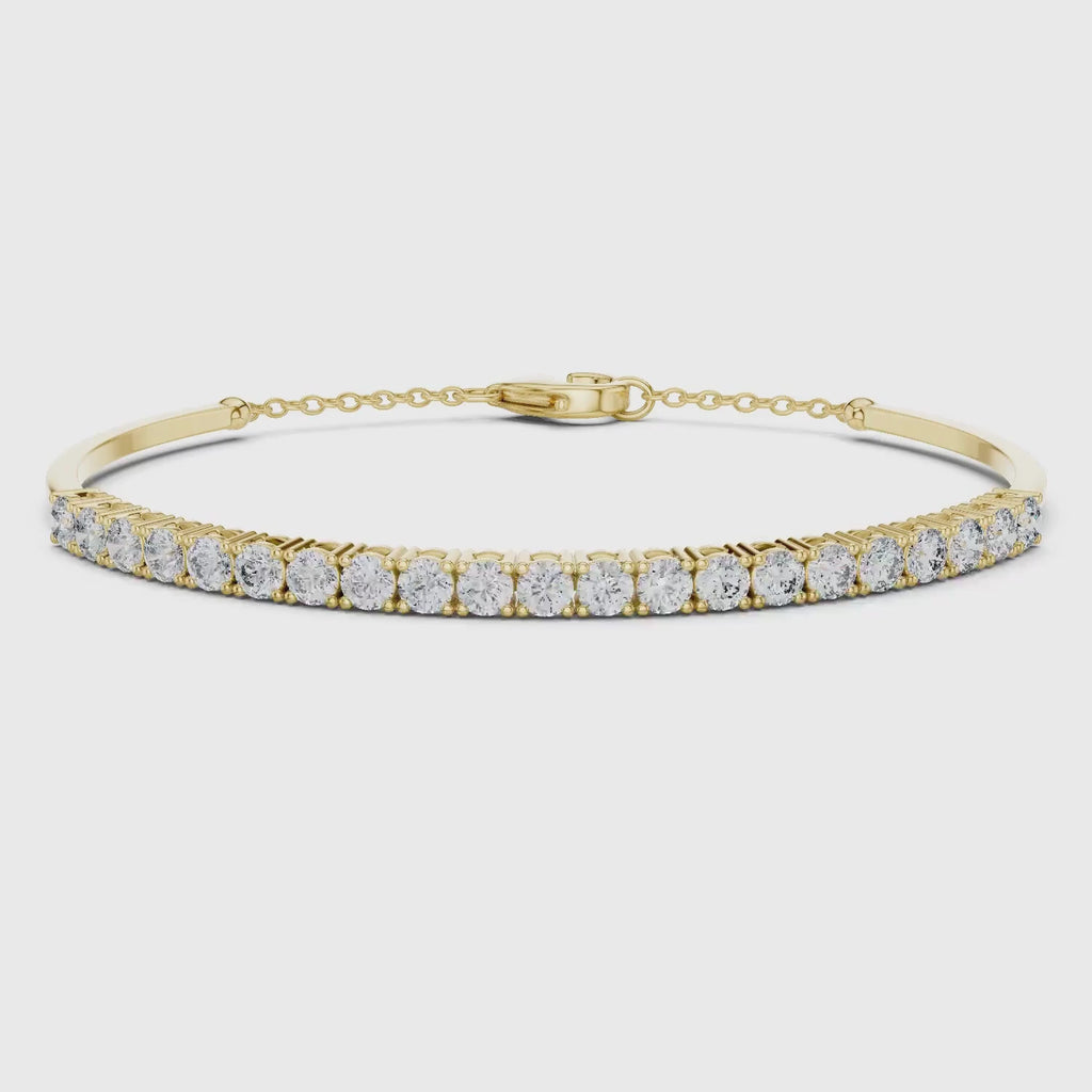 Elegant Lab Grown Diamond Chain Bracelet