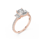 Emerald Cut Lab Grown Diamond Ring