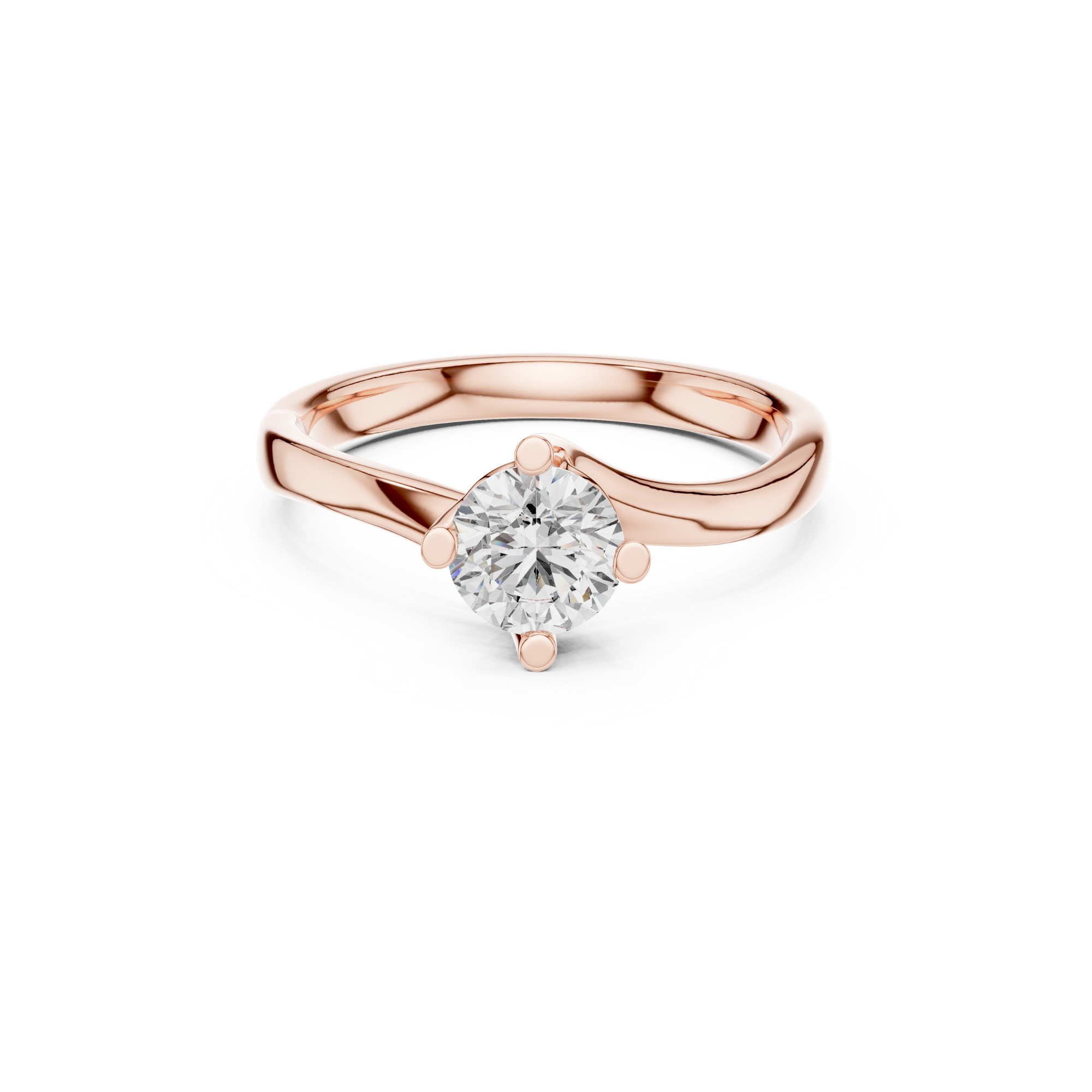 Sleek Solitaire Lab Grown Diamond Ring