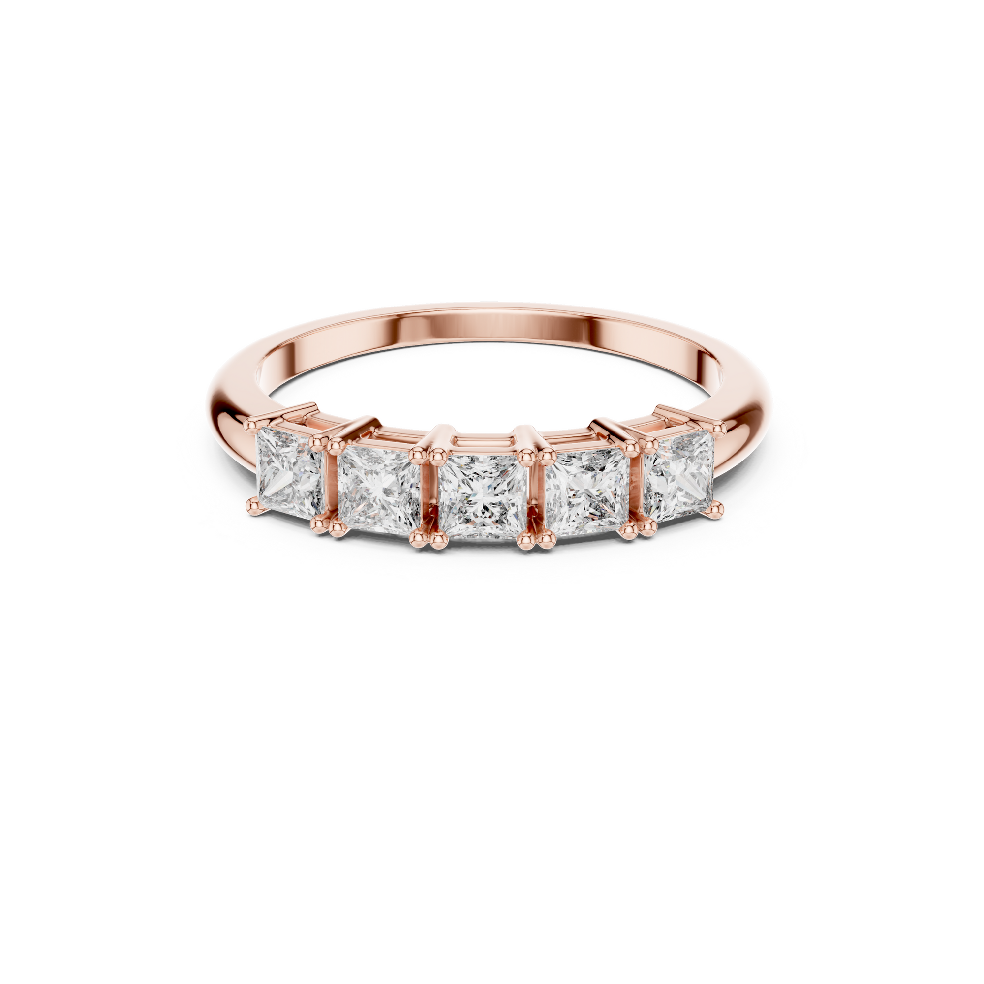 Princess Cut Lab Grown Diamond Band