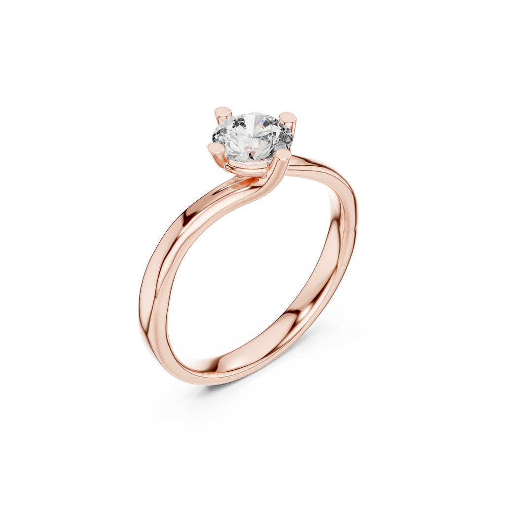 Sleek Solitaire Lab Grown Diamond Ring
