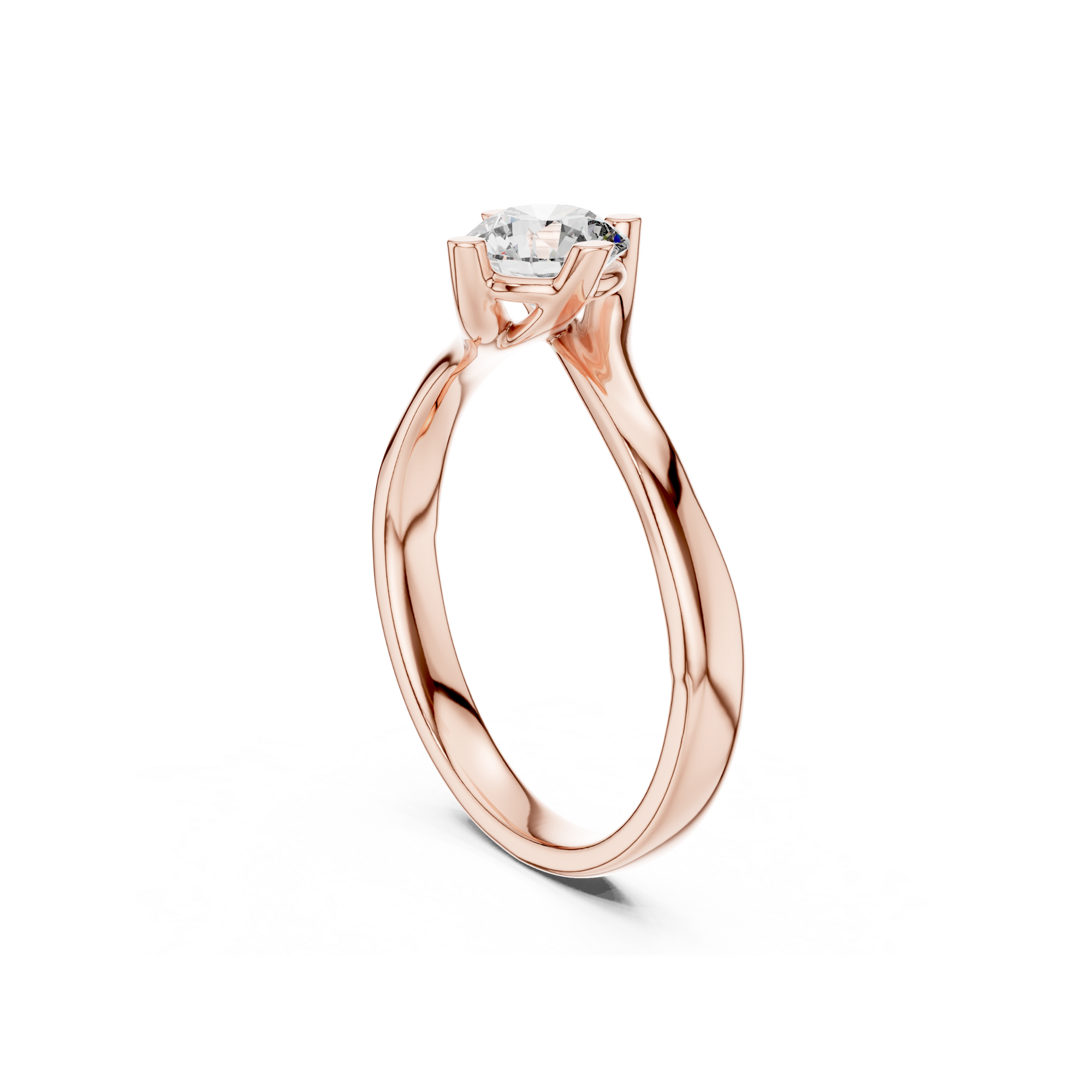 Sleek Solitaire Lab Grown Diamond Ring