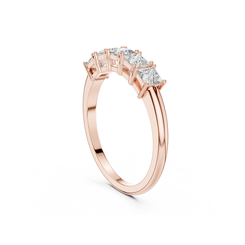 Princess Cut Lab Grown Diamond Band