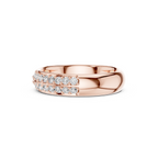 Dual Row Diamond Eternity Band