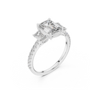 Emerald Cut Lab Grown Diamond Ring