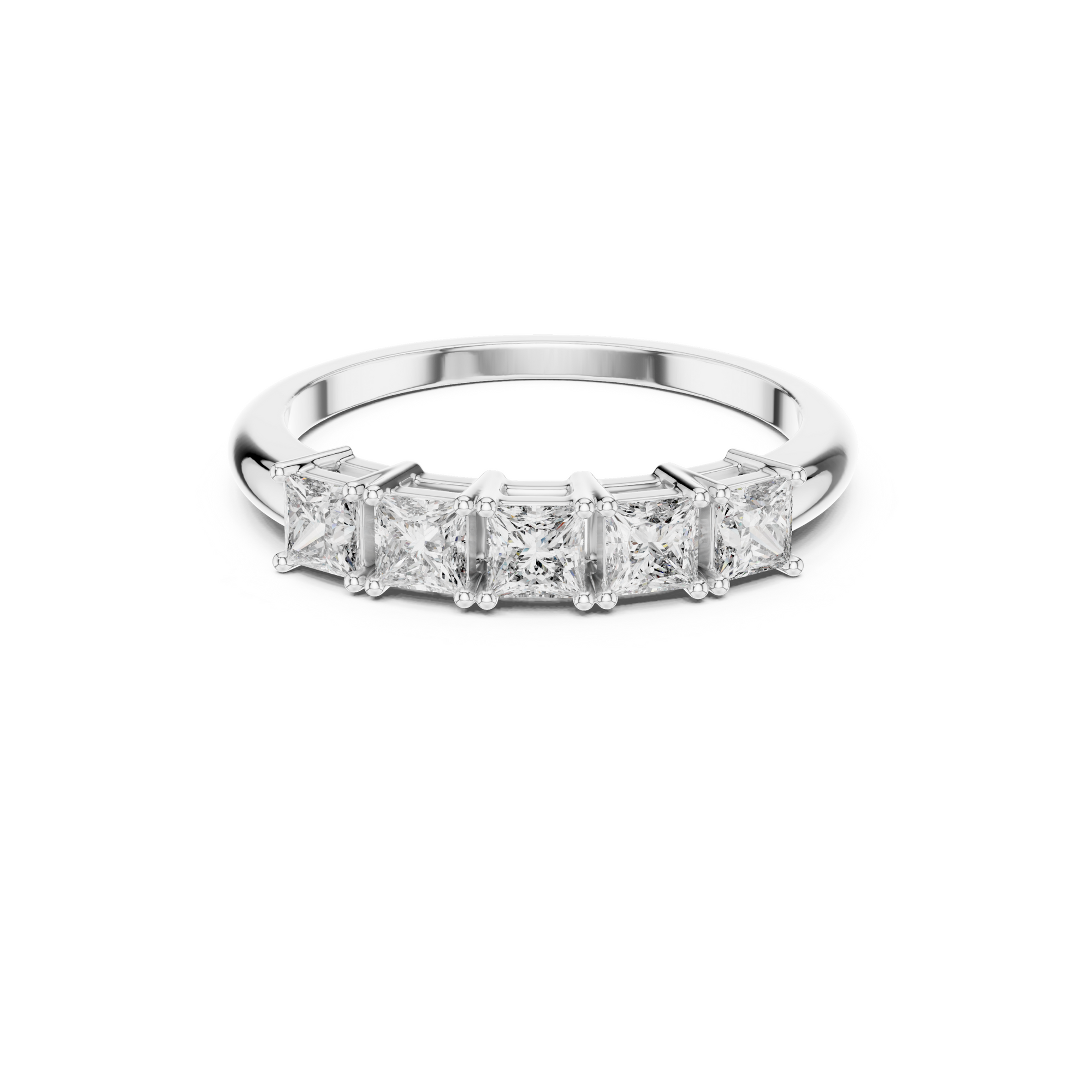 Princess Cut Lab Grown Diamond Band