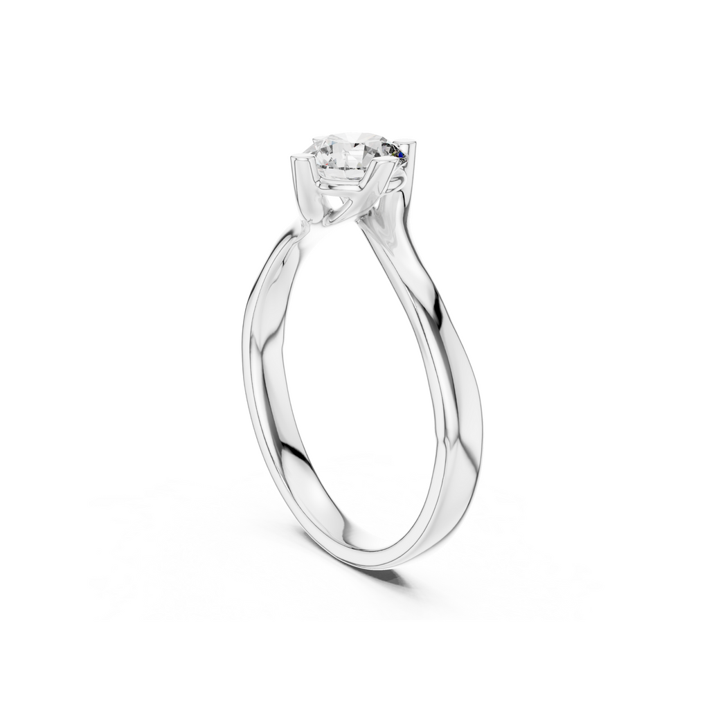Sleek Solitaire Lab Grown Diamond Ring