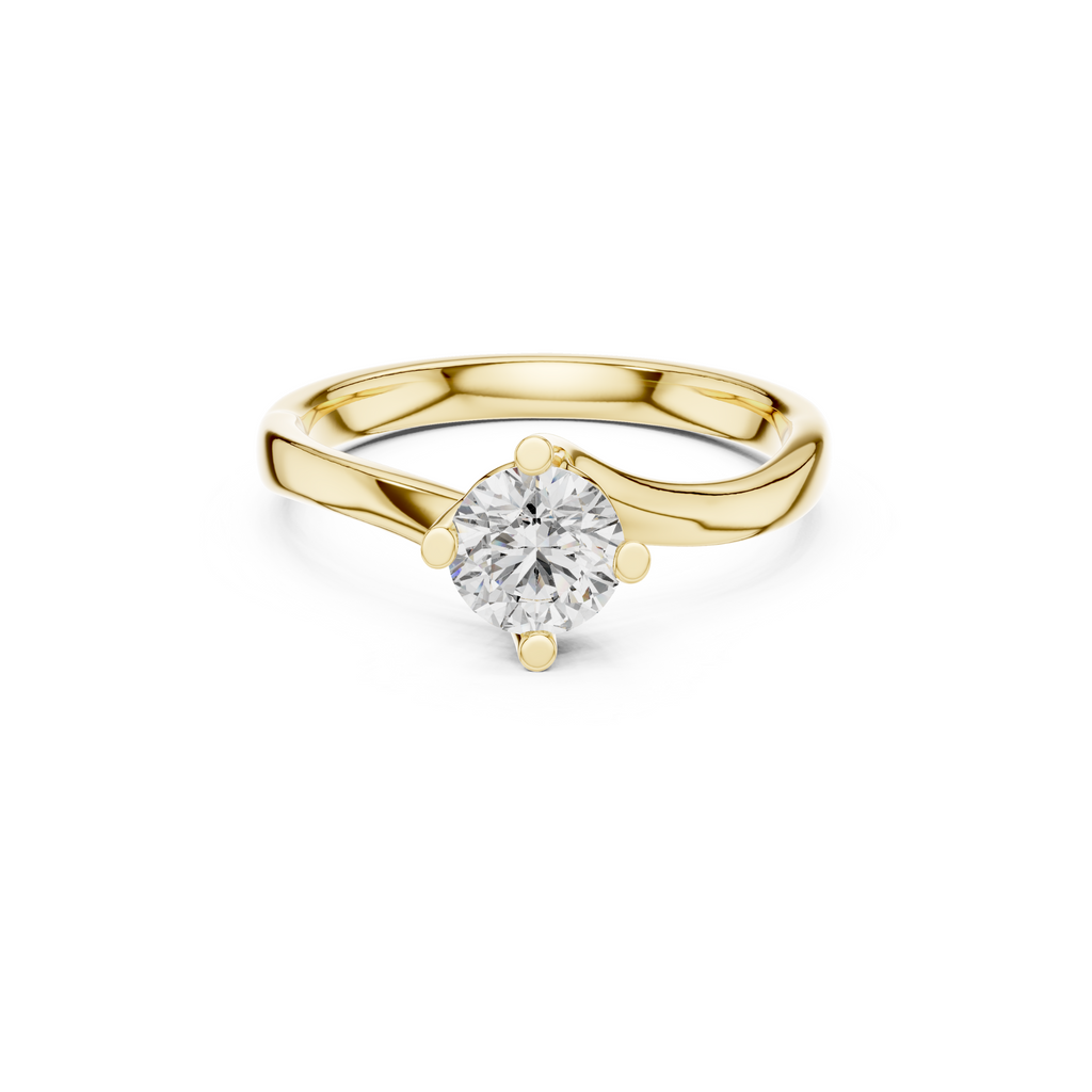 Sleek Solitaire Lab Grown Diamond Ring